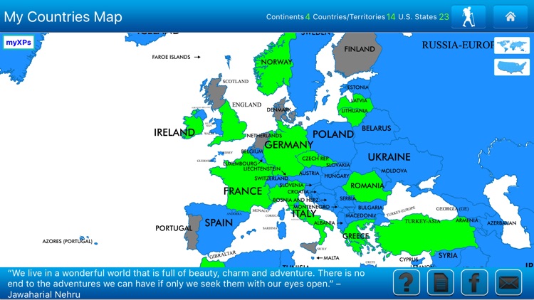 Travel Goal Map