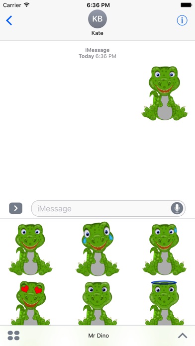 Mr Dino - Funny Stickersのスクリーンショット3 Mr Dino - Funny Stickersのスクリーンショット3