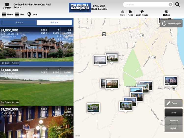 Coldwell Banker Penn One Mobile for iPad