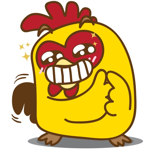 Yelo the naughty chicken for iMessage Sticker icon