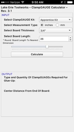 LETW ClampGAUGE Calculator