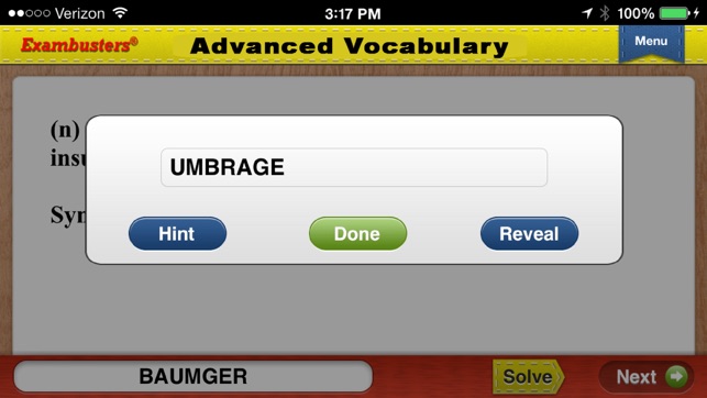 GMAT Prep Verbal Vocabulary Flashcards Exambusters(圖2)-速報App