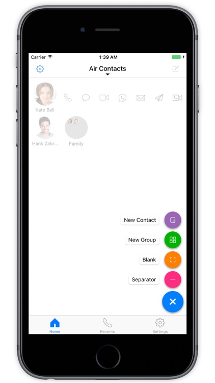 Air Contacts Pro - Quickly Call and Text Widget