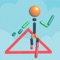 Control a stickman races through challenging obstacle courses in this fun and fast-paced running game