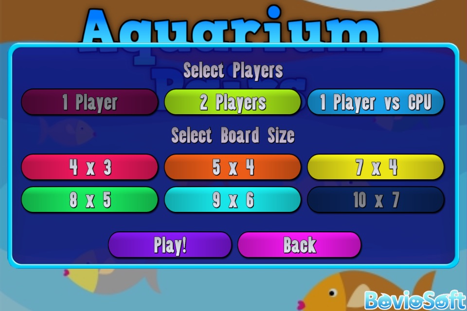 Aquarium Pairs - Fun mind game screenshot 3