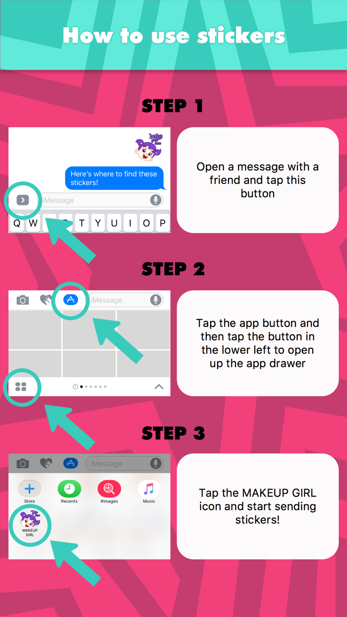 制作女孩贴纸，设计：CandyASS