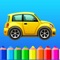 Coloring book Cars games for kids girls and boys