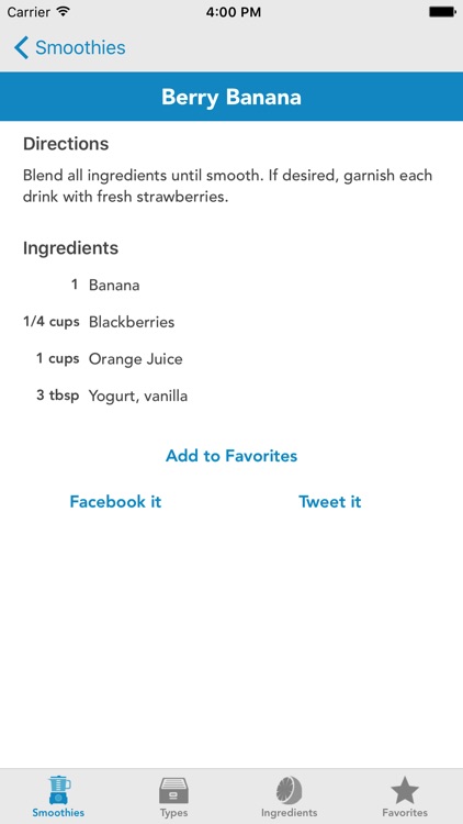 Instasmooth - Smoothie Recipes