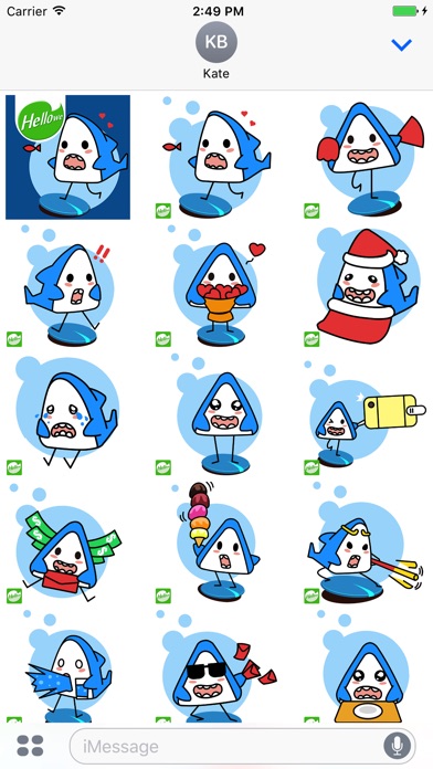 ステッカー,スタンプ,Hellowe Stickers: Iron Shark YoDoのスクリーンショット2 ステッカー,スタンプ,Hellowe Stickers: Iron Shark YoDoのスクリーンショット2