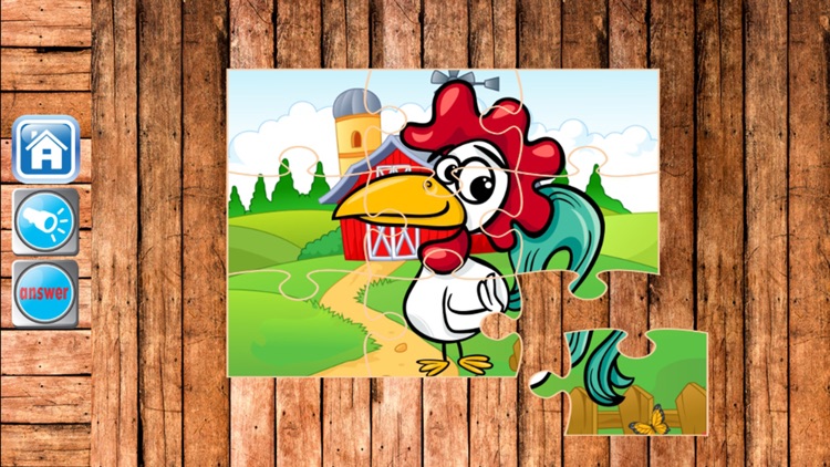 Chicken Jigsaw Puzzle for Little Kids