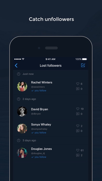Followers Tracker & Likes Analytics for Instagram screenshot-4