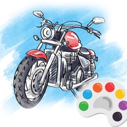 Motorcycle Racing Coloring Book For Kids