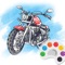 Motorcycle Racing Coloring Book For Kids Game for children is the best free offline simple book coloring cartoon game