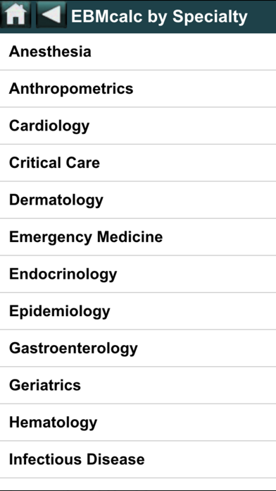 MedCalc 3000 Pediatrics Screenshot 5