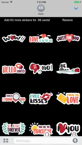 Game screenshot In Love Sticker Pack apk