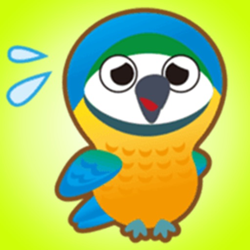 Cheerful Friendly Parrots - Cute Bird Stickers! icon