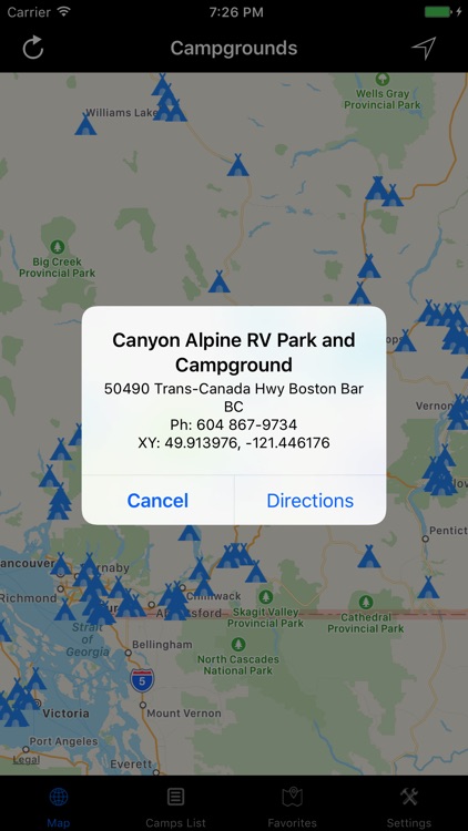 British Columbia – Campgrounds & RV Parks