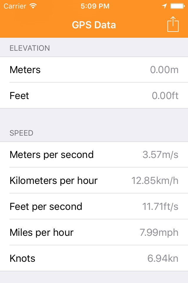 GPS Data – Coordinates & Speed screenshot 3
