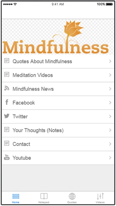 How to cancel & delete Mindfulness Meditation Quotes from iphone & ipad 4
