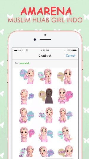 Amarena 3D Hijabgirl Indo Stickers by ChatStick(圖1)-速報App