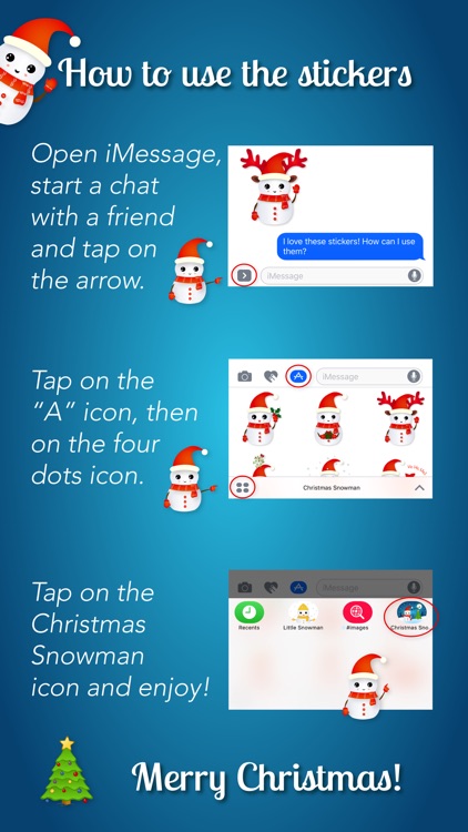 Christmas Snowman - Holiday Emoji screenshot-4