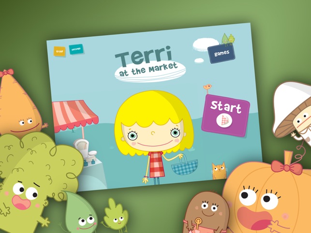 Terri at the Market - Interactive book f