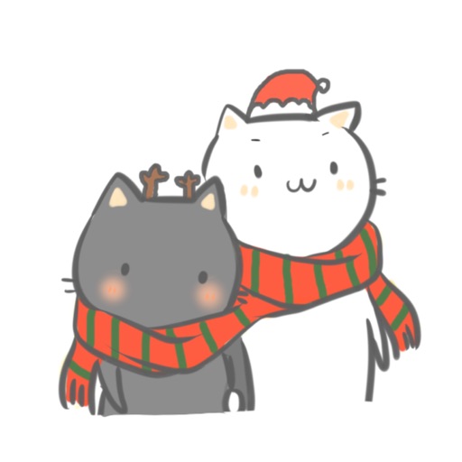 Christmas of Two Cats − NHH Stickers