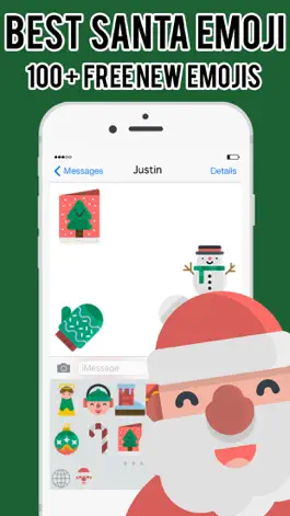 Game screenshot Christmas Santa Emoji -Stickers Keyboard Messenger hack