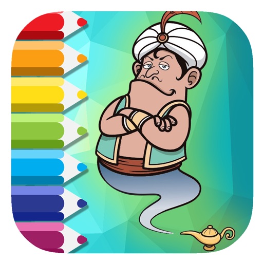 Draw Genie Coloring Book Games Education Icon