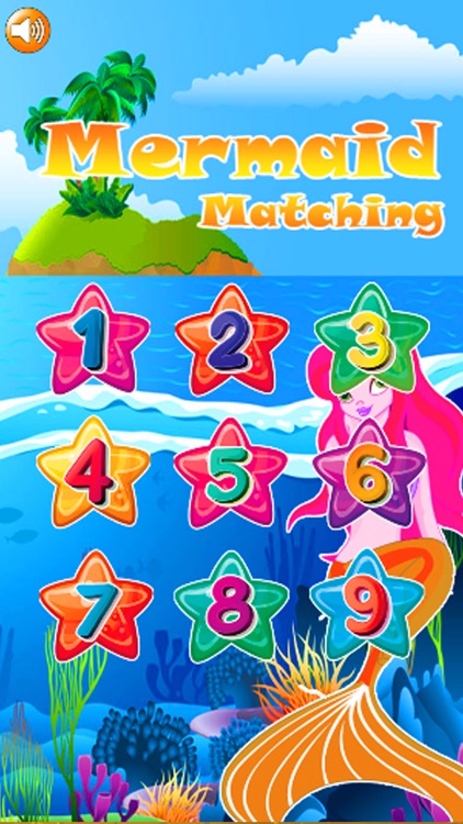 Mermaid Matching Puzzle intelligence Games for Kid