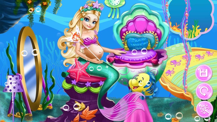 Pregnant Mermaid Room-Makeover&Decoration Games
