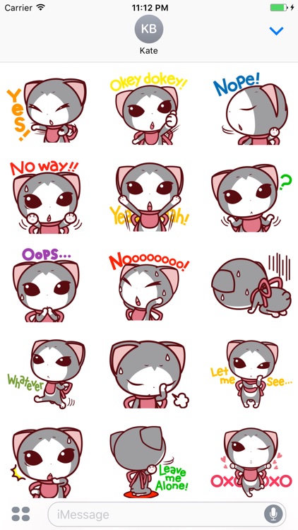 Nubiyo The Alien Cat Stickers