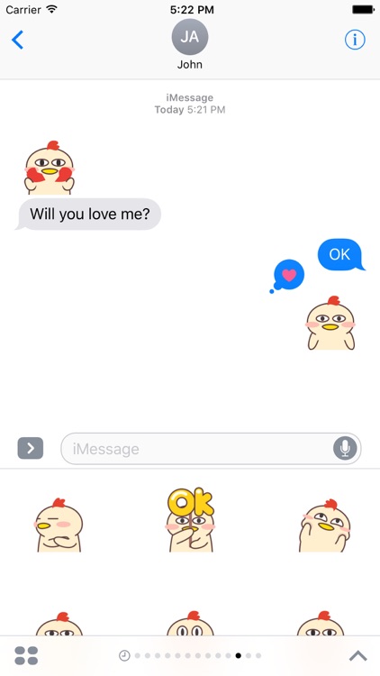 Baby Chicken Go Animated Stickers