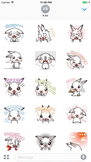 Selena The Lovely Bunny English Stickers(圖2)-速報App