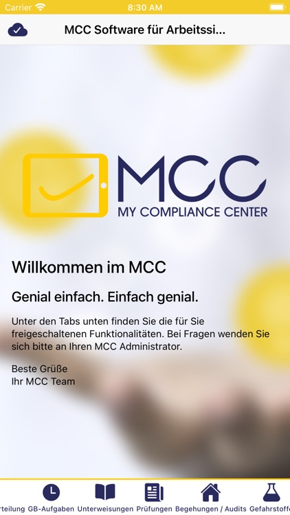 MCC  My Compliance Center