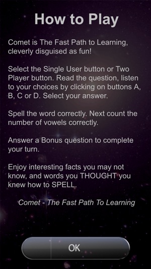 Comet The Spelling Game - Graduate(圖5)-速報App