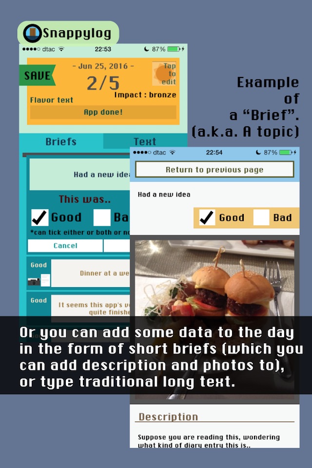 Snappylog - Quick daily diary screenshot 4