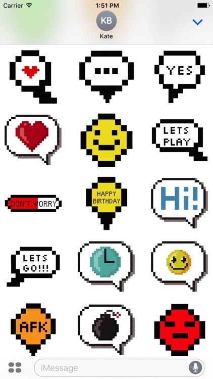 Animated Pixel Messages Stickers screenshot-3