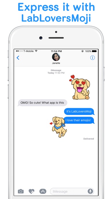 How to cancel & delete LabLoversMoji - Labrador Retriever Emoji Stickers from iphone & ipad 1