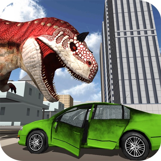 Dinosaur City Attack Simulator 3D Survival Game Icon