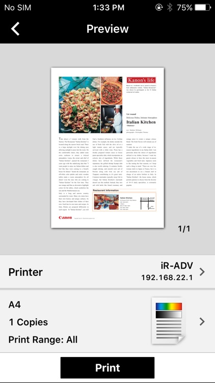 Canon PRINT Business