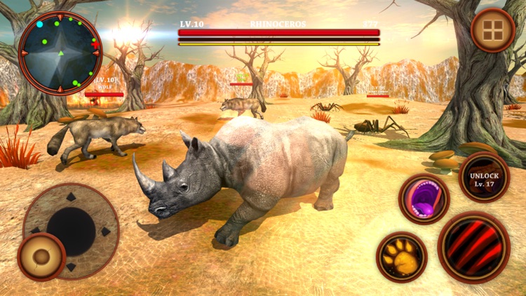 Rhino Africa Simulator : Wild Animal Survival Game