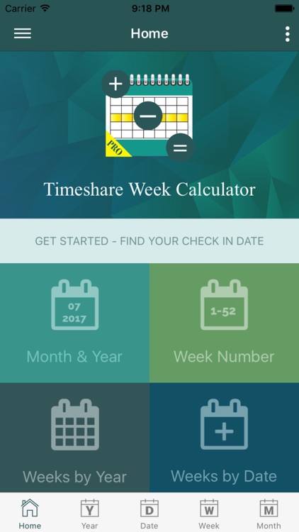 Timeshare Week Calculator Pro