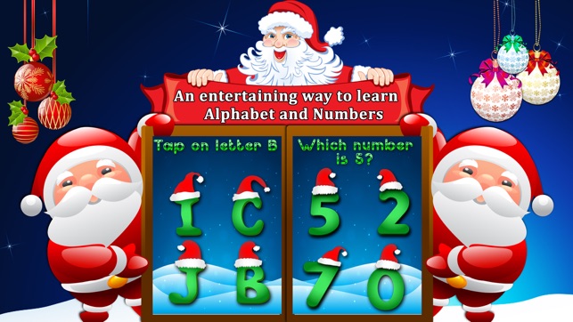 Christmas Fun-Numbers,Alphabets,Shapes,Colors Game(圖2)-速報App