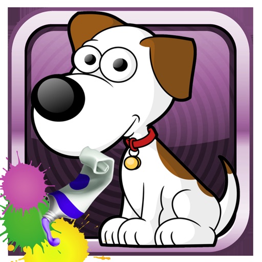 Virtual Pets Coloring Game For Kids