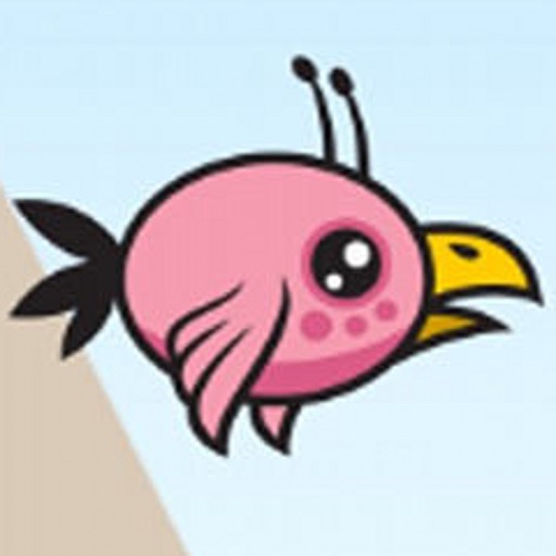 Ugly Pink Bird Lost In Magic Jungle Icon