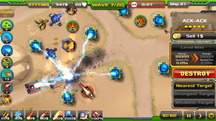 Tower Defense: Alien War TD