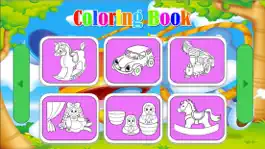 Game screenshot Dream dolls and toys coloring for kindergarten apk