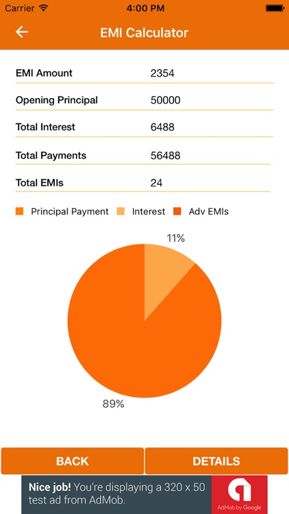 Simple EMI Calculator