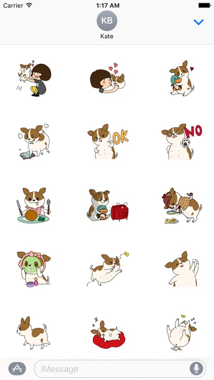 Very Cute Fat Chihuahua Dog Stickers Pack